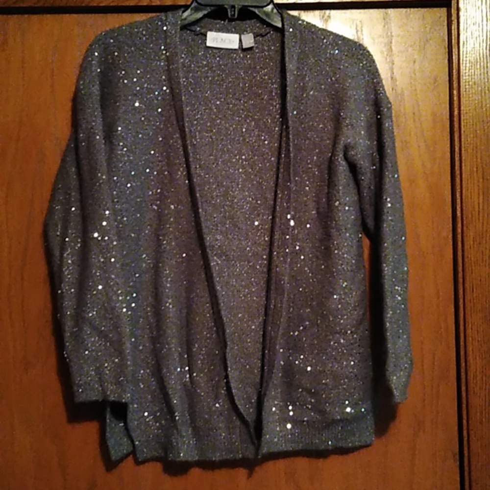 💖 Place Grey Sparkle Sweater Girls Size 10/12 💖
